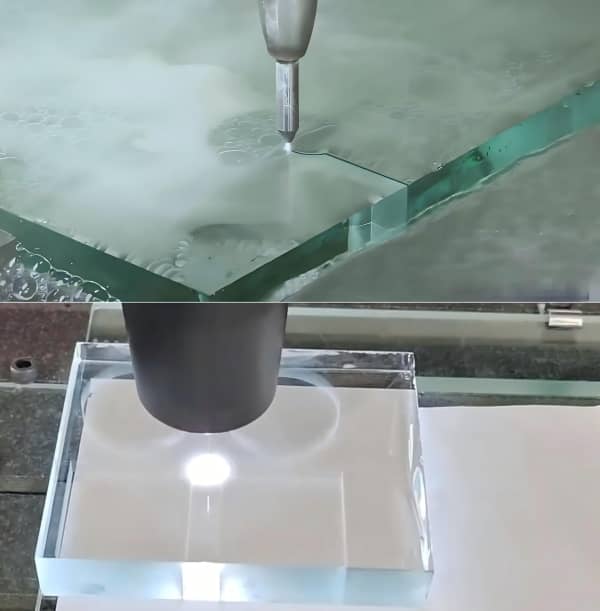 waterjet vs laser on glass cutting